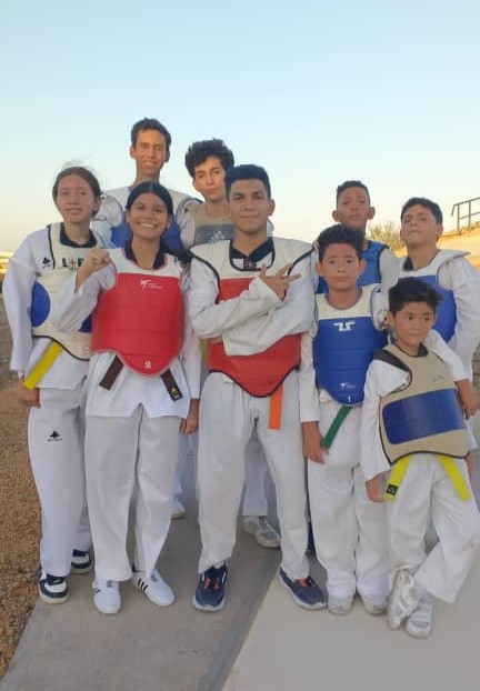 Taekwondo sparring