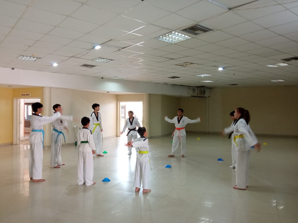 Taekwondo class